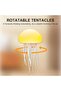 Voice-Controlled Jellyfish Lamp - RGB Gradient Touch Sensor, Rechargeable (Hanging Option + - 6