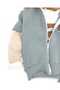 Baby Boy Teddy Bear Printed, Winter 3-Layer Quilted Jacket and Bottoms, Thin Badili (Likely a Brand or Style Name) 6-9-12-18-24 Months 3-Piece Set - 3