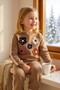 Floral Winter Girls' Spanish Flared Pants Set - 2