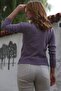 Lilac Color Turtleneck Long Sleeve Polka Dot Knitwear Sweater 60 55 - 8