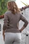 Mink Turtleneck Long Sleeve Polka Dot Knitwear Sweater 60 55 - 8