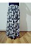 Elastic Waist Patterned Winter Medium Thickness Combed Cotton Fabric Maxi Length Mother Skirt, Prayer Skirt Size 38-50 - 3