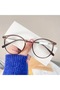 Oval Round 50 Ekartman Metal Transparent Women Men Unisex Blue Light Protection Screen Glasses Eyewear - 8