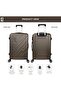 Robust 20" ABS Hard Luggage - Brown + 1-Year - 2