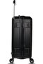Aura 20" ABS Hard Luggage - Black + 1-Year - 8