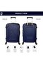 Protector 20" ABS Hard Luggage - Navy Blue + 1-Year - 2