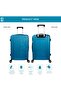 Superior 28" ABS Hard Luggage - Blue + 1-Year - 2
