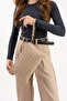 Quilted Pattern Plain Skin Leather Women's Portfolio/Clutch/Handbag