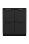 Sideboards 2 pcs Black 60x30x70 cm Engineered Wood - 2