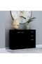 Sideboard Black 105x30x75 cm Engineered Wood