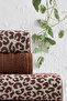 4-Piece Luxury Bath Towel Set (2 Pieces 70x140 cm & 2 Pieces 50x90 cm) | Leopard Printed Bath Set - 3
