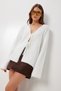 Very Soft Textured Knitted Cardigan with Tie Lci0043 Ekru - 3
