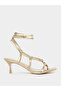 Danika Knot Tie-Up Sandals with Ring Detail