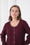 Women's Mother's Knitwear Wool Cardigan with Pocket Detail - 3
