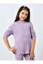 Teens Lilac Hooded Knit Top and Leggings Set - 2
