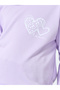 Girls Lilac Long Sleeve Top and Checked Skirt Set - 3