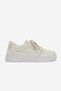 Women's Beige Genuine Natural Leather Size 36-41 Lace-Up Sneaker Shoes - 7