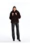 Lcwaikiki Classic Jacket Collar Women's Fur Coat - 4