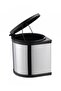 Stainless Steel 11L Trash Can with Lid Inside Cabinet Kitchen Bathroom Balcony - 2
