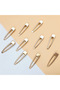 2-Piece Gold Color Pen Buckle 6.5 cm - 4