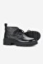 Women's Black Genuine Natural Leather Size 36-41 Short Heel Lace-Up Orthopedic Boots & Booties - 5