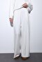 Ecru Wide Leg Relaxed Women's Suit - 4