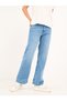 Blugi dama straight cu aspect decolorat - 8