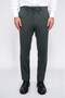 Lightly Textured Self-Tie Beige Jogger Single Pants - 2