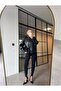 Stand-Up Collar Black Leather Jacket - 4