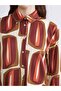 Lcw Modest Pattern Satin Women's Shirt Tunic - 3