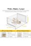 X-Large Shoe Storage Boxes Organizers for Closet 12 Pack, Fit Size 11, Clear Plastic Stackabl - 3