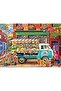 The Flower Van 1000-Piece Puzzle - Vibrant Flower Market Scene