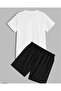 Men's Scorpion Printed T-Shirt and Shorts Set - 2