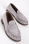 Alisa Women's Genuine Leather Stitching Detailed Nubuck Ballerina Shoes B4227 - 3