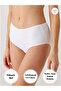 High Waist Cotton Women's Panties 12 Pieces