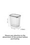 Labeled 2 Pieces Powder and Tablet Detergent Storage Box Detergent Storage Container - 2 Liters - 2