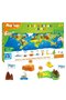 World Map Puzzle with Relief Shapes - 6