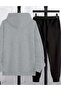 Men's Crowned Lion Printed Hooded Tracksuit Set - 2