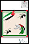 Palestine Themed Peace and Freedom Scarf |   Olive Branch and Dove |   3-Sided Design, Chiffon | Unisex - 2