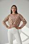 Leopard pattern soft sweater - 7