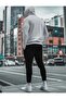 Men's Graffiti Teddy Bear Printed Hooded Tracksuit Set - 2