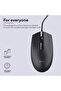Basi USB Wired Optical Mouse, 1200 DPI, 3 Programmable Buttons, Plug & Play, USB 2.0 - 4