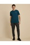 Logo Detail Active T-Shirt with Crew Neck and Short Sleeves - 3