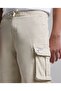 Solid Cargo Shorts with Button Closure - 5