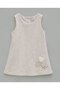 Solid Top and Pinafore Dress Set - 3