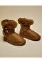 Tan Girl Fur Detail Winter Boots - 4