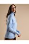 Solid Sweater with Turtleneck and Long Sleeves - 4