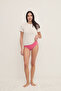 سروال داخلي وردي اللون ذو قصة عادية من قماش المودال