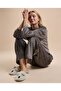 Self Patterned Long Sleeves Pyjama Set - 2
