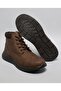 Brown Men's Textured Lace-Up Ankle Boots - 4